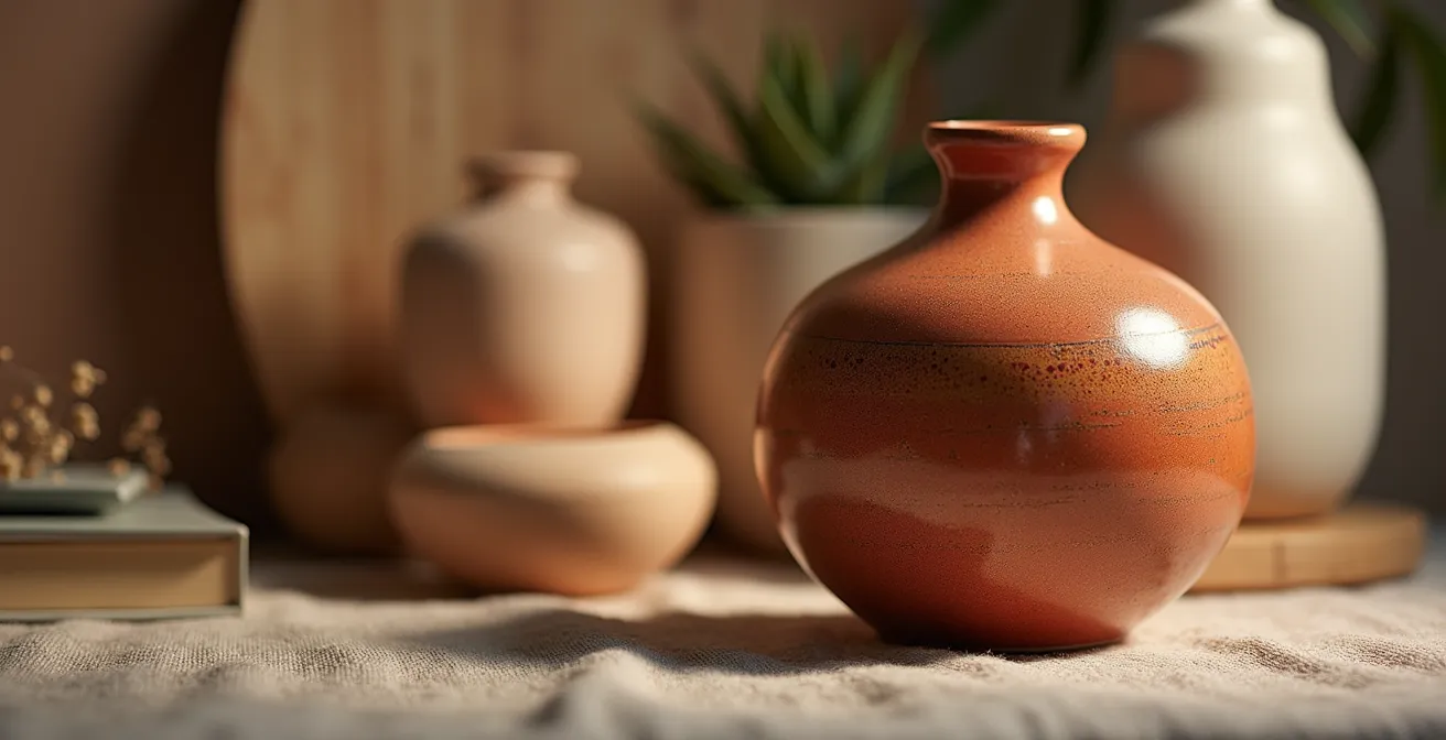 Mesa auxiliar con accesorios decorativos intercambiables y lámpara inteligente