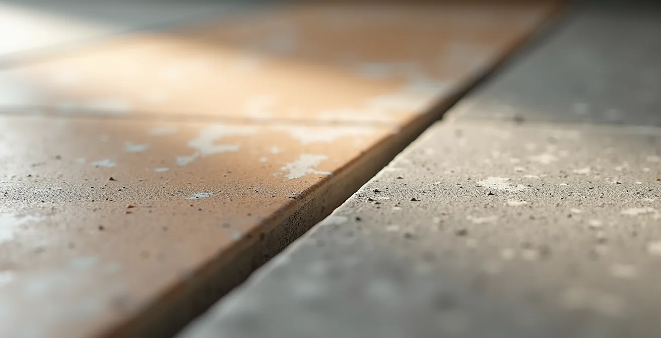 Comparación microscópica de texturas de pavimento R9 versus R11